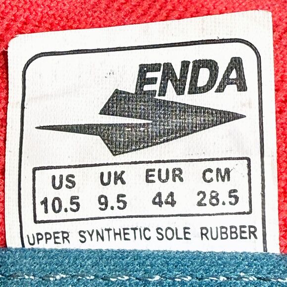 Enda Lapatet Mens Size 10.5 Running Shoes Sneakers Crimson Red White - Picture 9 of 9